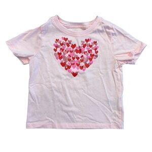 ❤️ Valentine’s Day Toddler Girls T-Shirt / Hearts / Size 2T